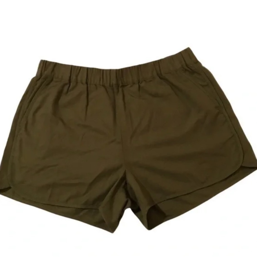 Madewell Green Athletic Shorts Relaxed Fit
